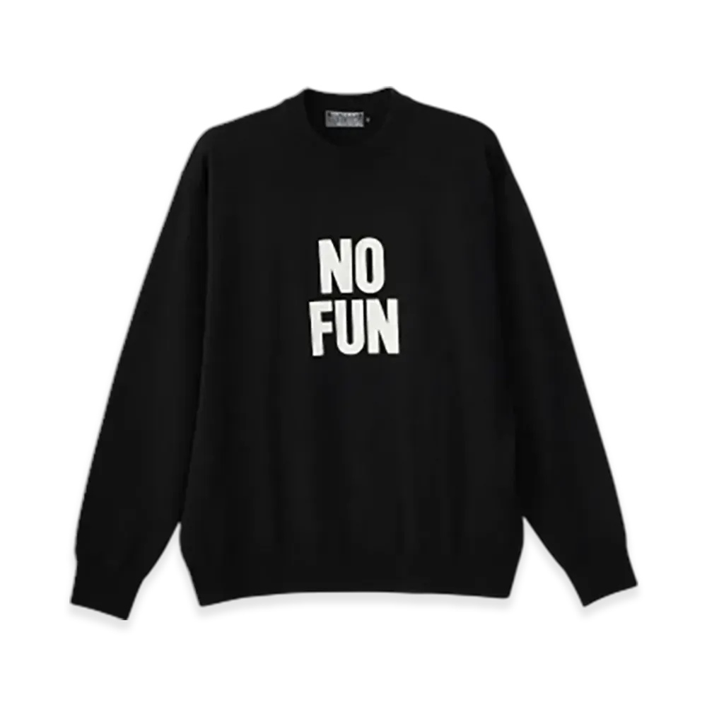 HYSTERIC GLAMOUR No Fun Sweater "Black"