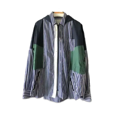 sacai 21AW Cotton Poplin Shirts Jacket "Blue"