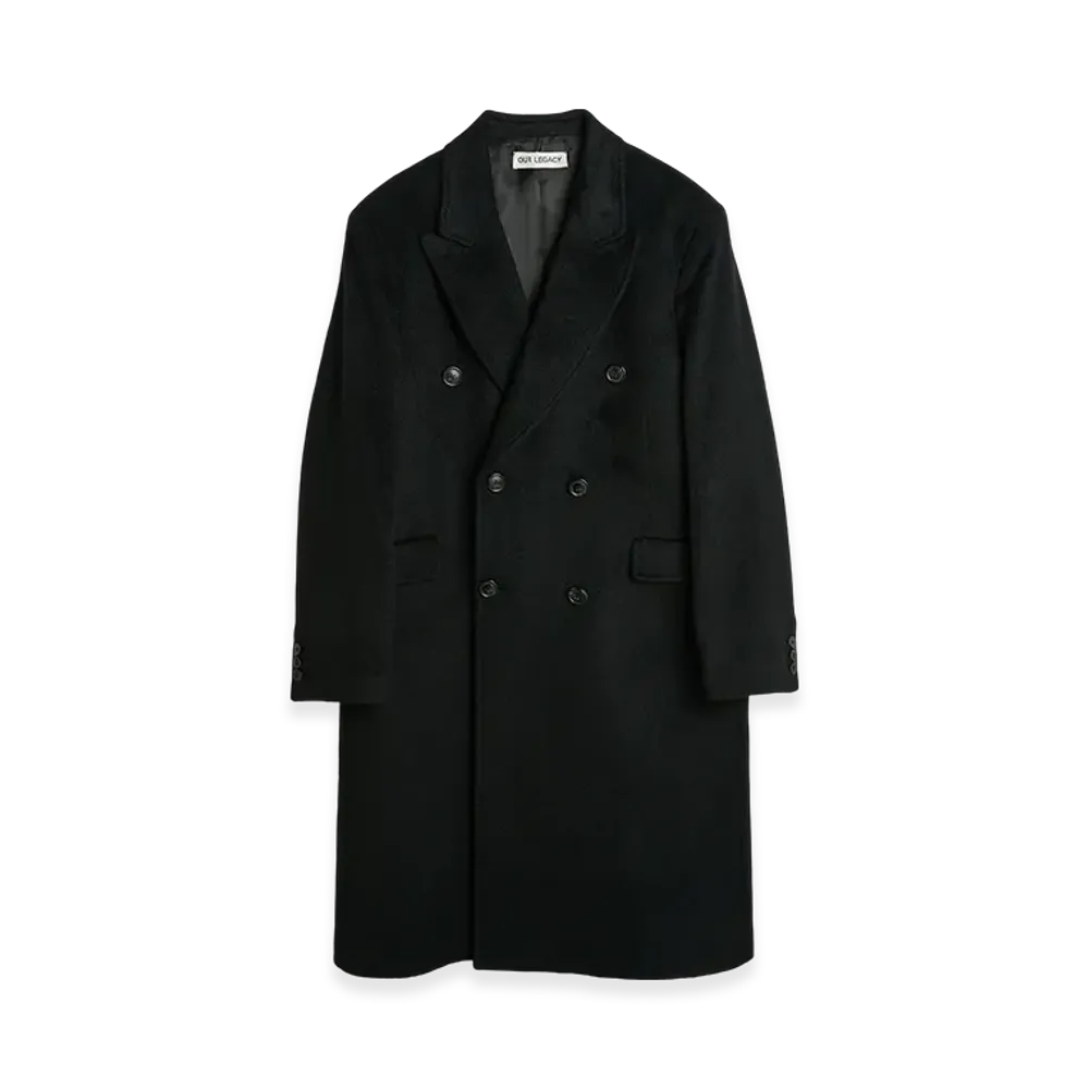 OUR LEGACY Women's Reef Coat "Premium Charcoal Office Wool"