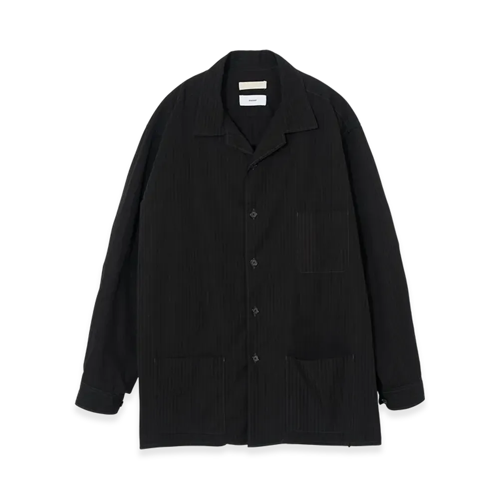 Graphpaper x YOKE Cotton Stripe Shirt Jacket "Black"