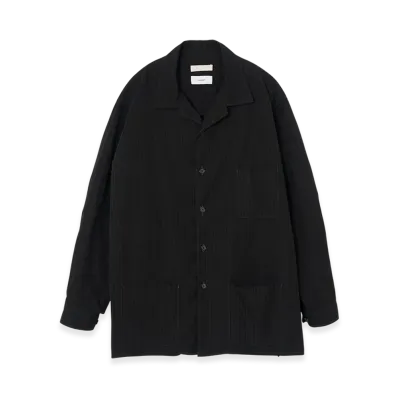 Graphpaper x YOKE Cotton Stripe Shirt Jacket "Black"
