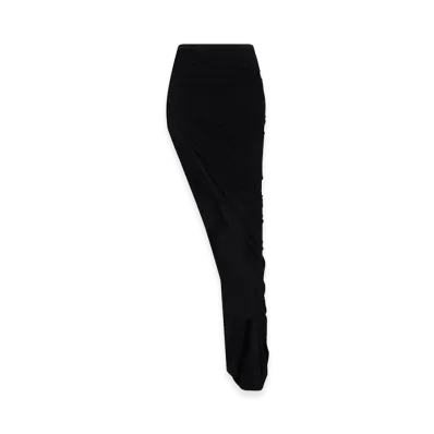 Rick Owens Women's Mini Asymmetrical Skirt "Black"