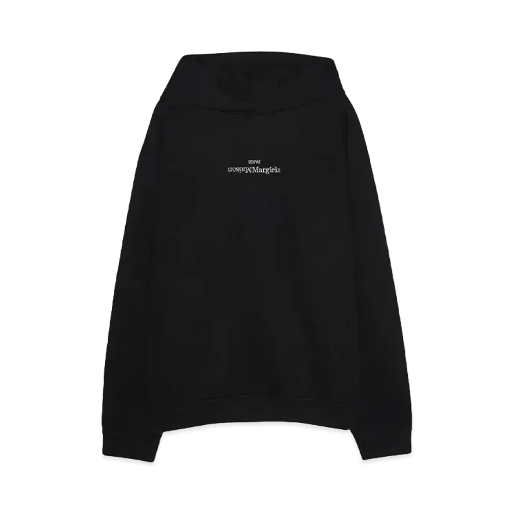 Maison Margiela SWEATSHIRT "BLACK/ WHITE EMBROIDERY"
