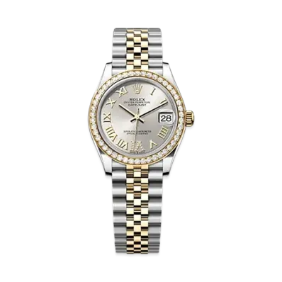 ROLEX Datejust 31mm Oystersteel & Yellow Gold Diamond 278383RBR "Silver"