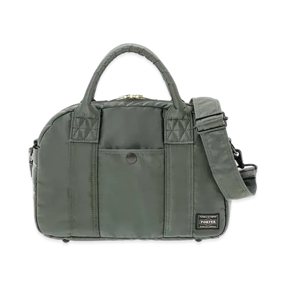 PORTER / TANKER Boston Bag "Sage Green"