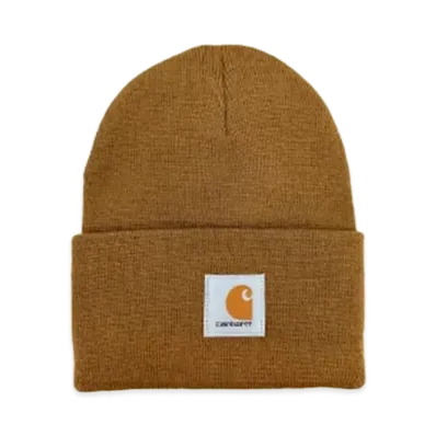 Carhartt Knit Cuffed Beanie Watch Cap C Logo "Carhartt Brown"