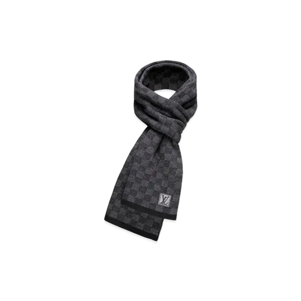 Louis Vuitton Petit Damier Graphite Scarf