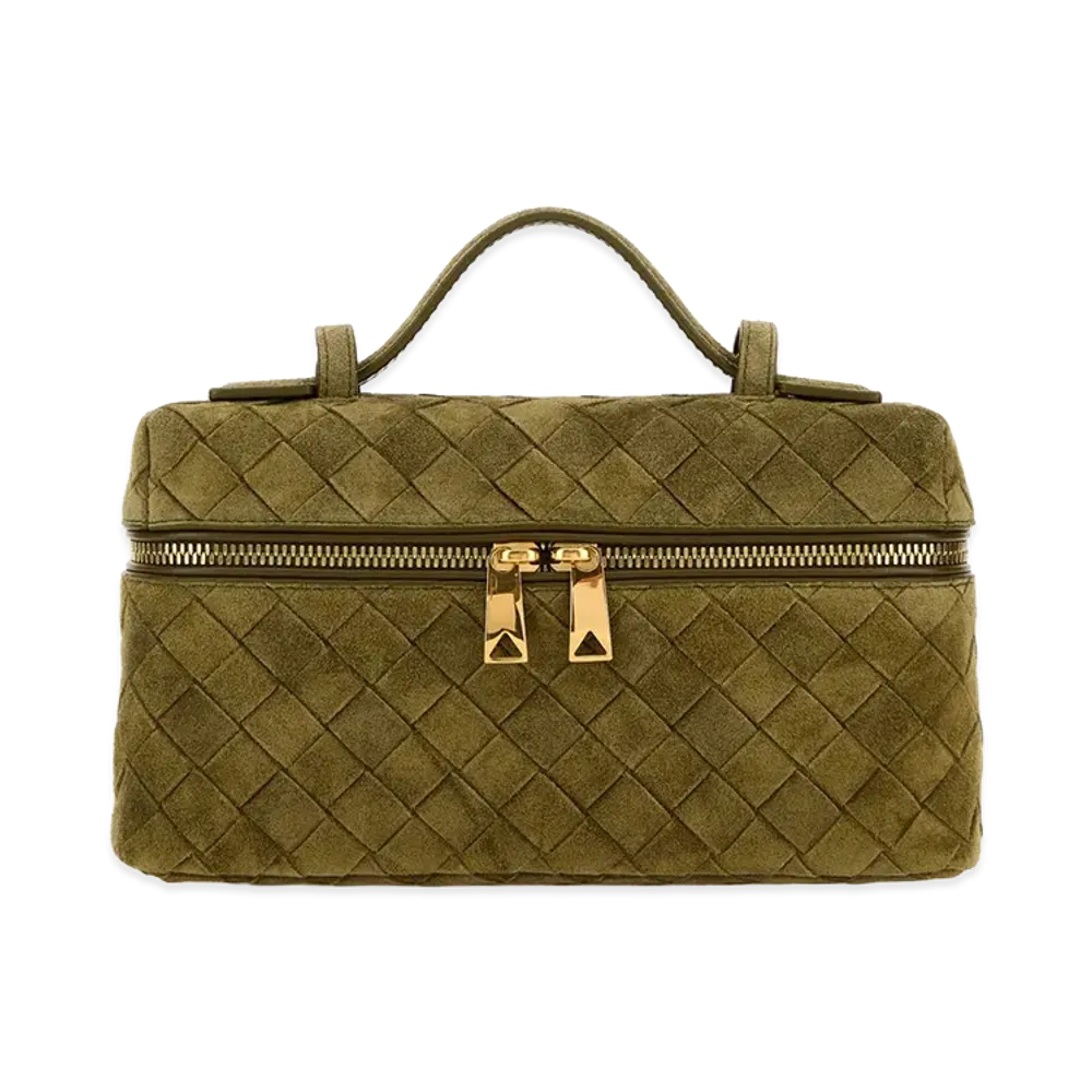 Bottega Veneta Women's Suede Bang Bang Handbag "Sage Green"