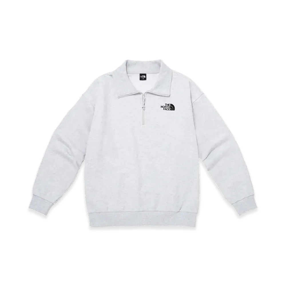 The North Face Essential Half Zip Sweatshirts "Stone Grey"