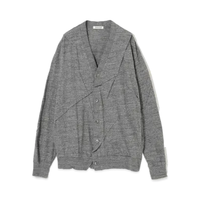 UNDERCOVER Cotton Jersey Cardigan "T.Charcoal"