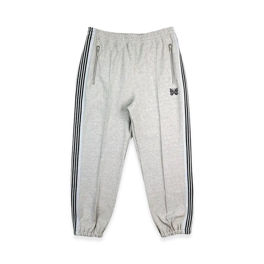 NEEDLES Zipped Track Pant - Cotton Jersey "HeatherGray"