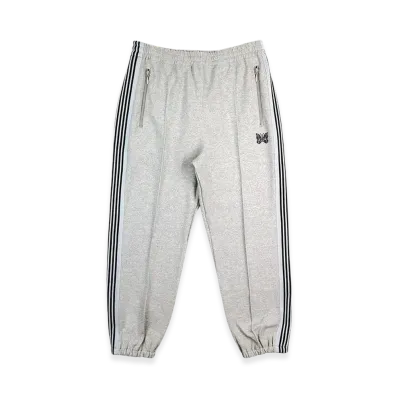 NEEDLES Zipped Track Pant - Cotton Jersey "HeatherGray"