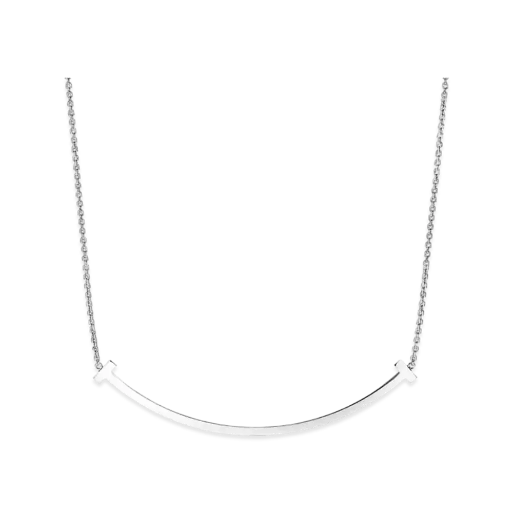 Tiffany & Co. Tiffany T Extra Large Smile Pendant 18K "White Gold"