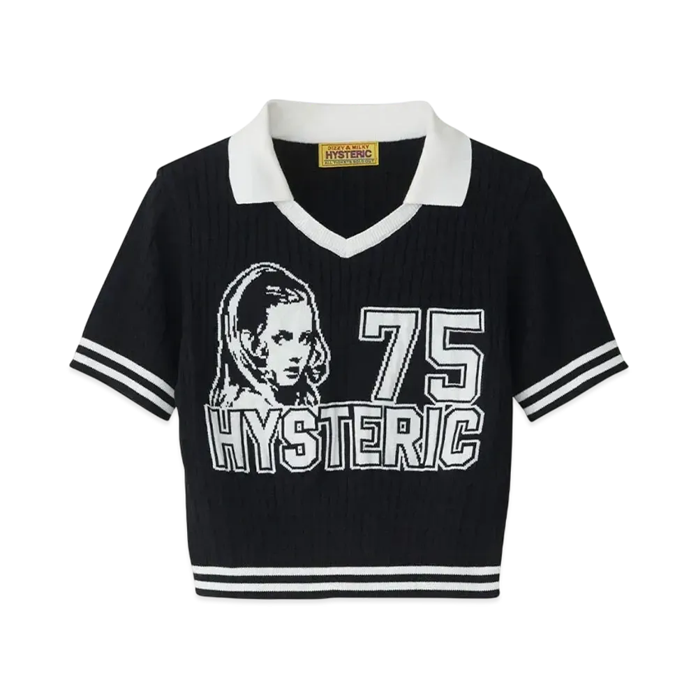 HYSTERIC GLAMOUR Hysteric 75 Jacquard Chibi Shirt "Black"