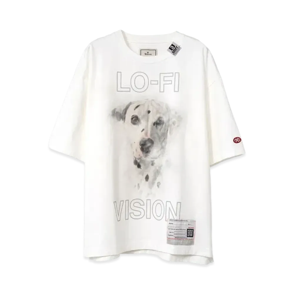 Maison MIHARA YASUHIRO Dog Printed T-shirt "White"