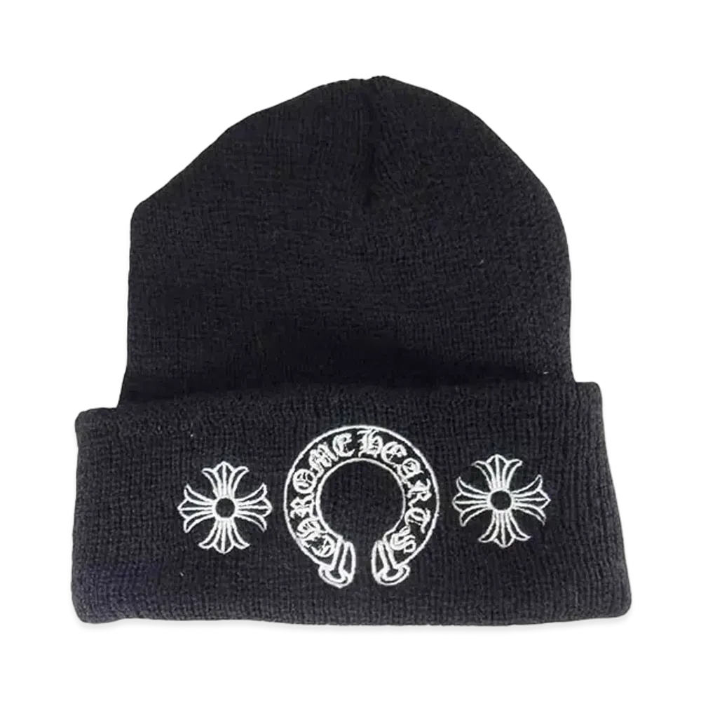 Chrome Hearts Wool Watch Cap Horseshoe "Black"