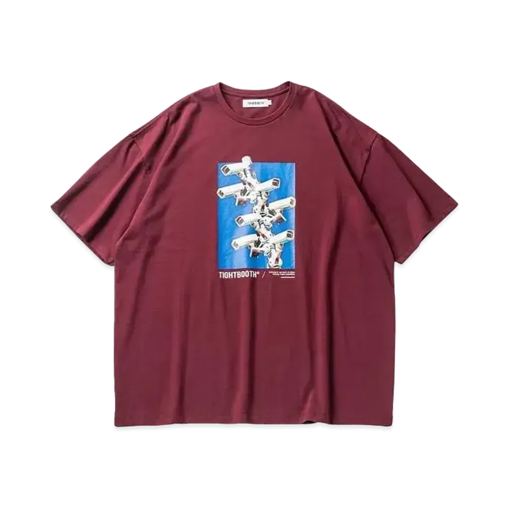TIGHTBOOTH Security Level ∞ T-shirt "Wine"