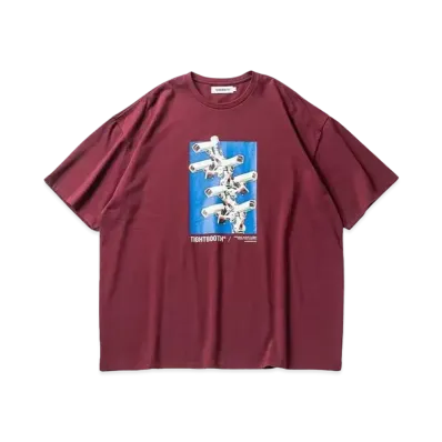 TIGHTBOOTH Security Level ∞ T-shirt "Wine"
