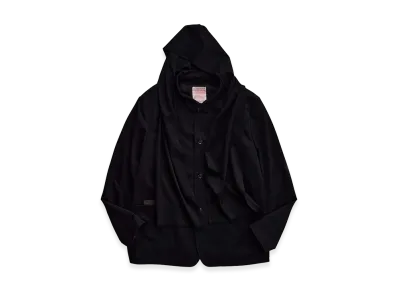 NICENESS Tartt S140's Worsted Gabardine Tartt Jacket "Black"