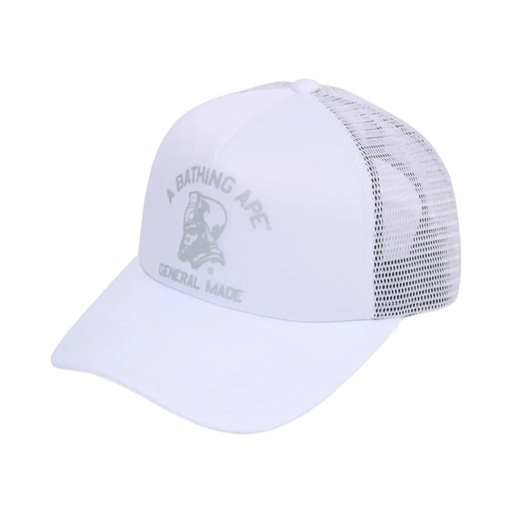 A BATHING APE General Mesh Cap "White"