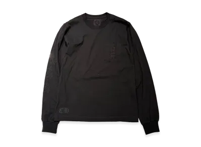 Chrome Hearts Miami Limited Vertical Logo Cemetery Cross L/S T-Shirt "Black"
