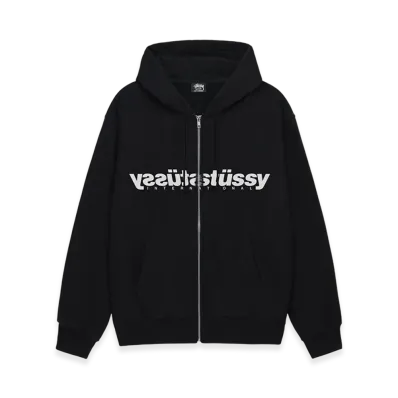 Stussy Mirror Zip Hoodie "Black"