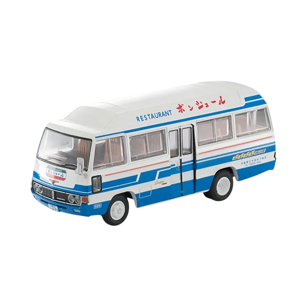 TOMYTEC "TOMICA LIMITED VINTAGE" 1/64 LV-184a Toyota Coaster High Roof Cooler Car (Restaurant Bonjour)