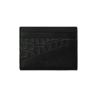 Bottega Veneta Calfskin Alligator Flap Continental Wallet "Black"