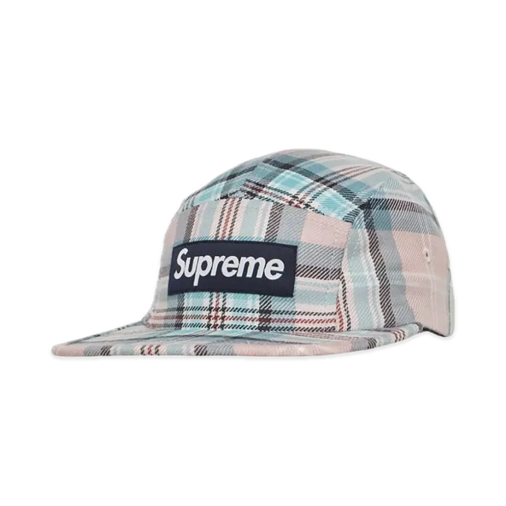 Supreme Lochcarron Camp Cap "Pink Plaid"