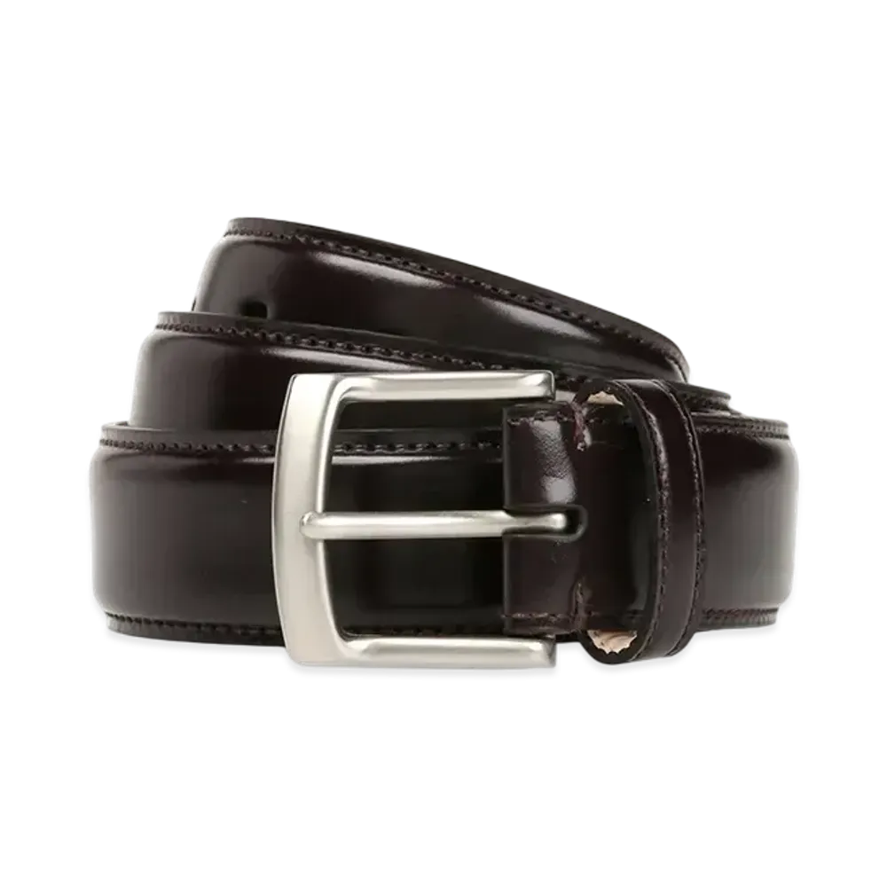 Paul Smith Cordovan Dress Belt "DarkBrown"