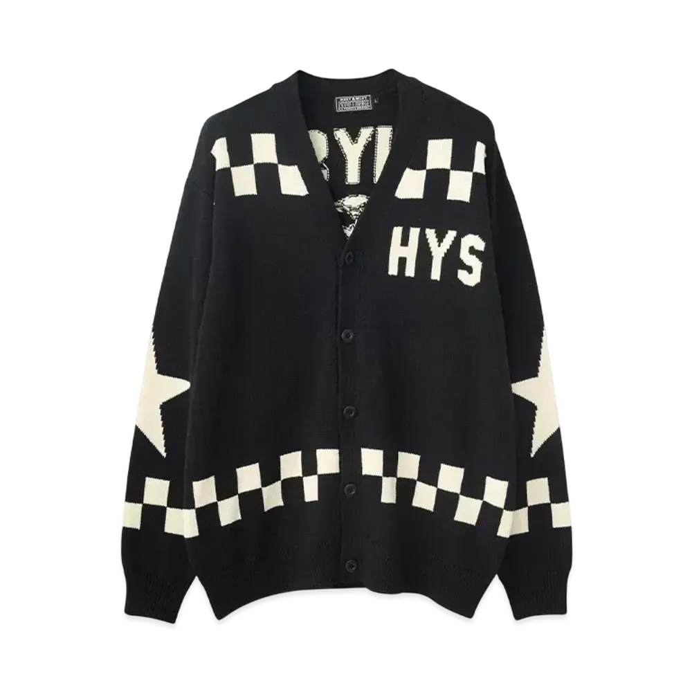 HYSTERIC GLAMOUR In The Studio Knit Cardigan "Black"