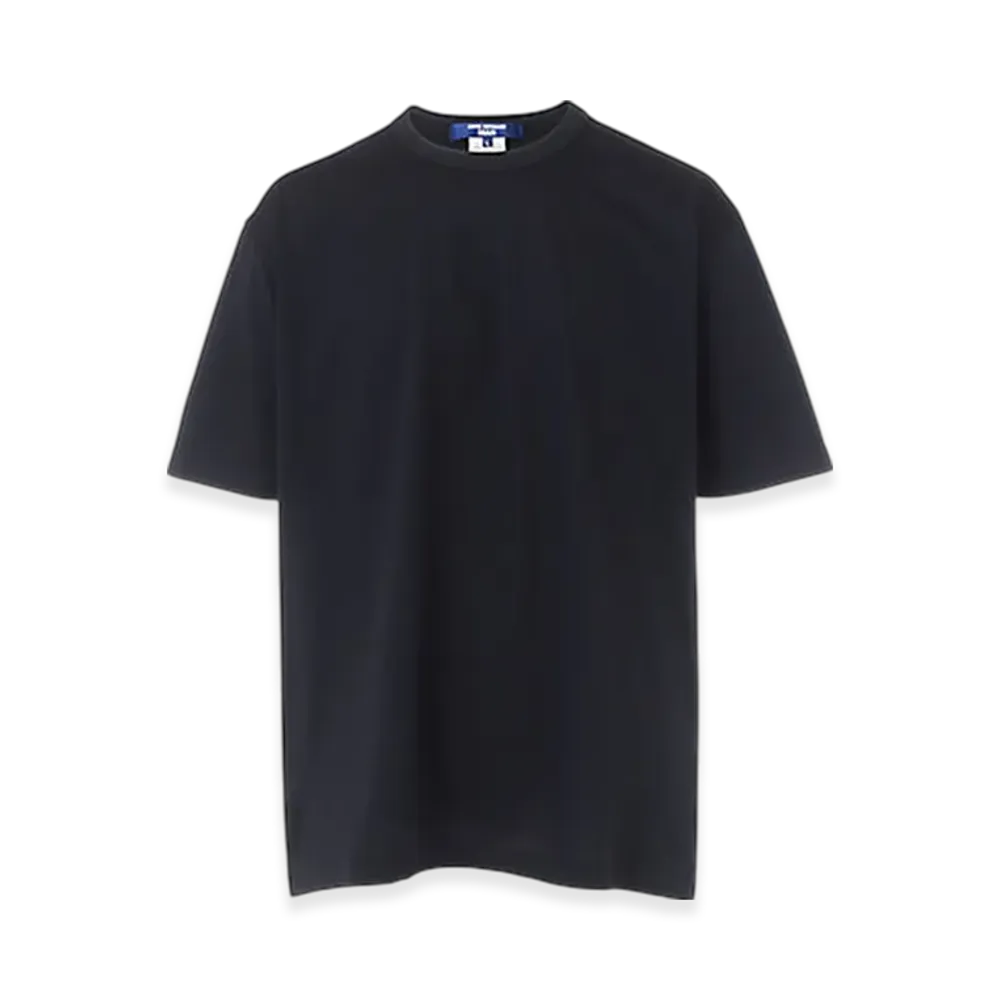 JUNYA WATANABE MAN Cotton Polyester Plating Jersey Plain Tee "Black"