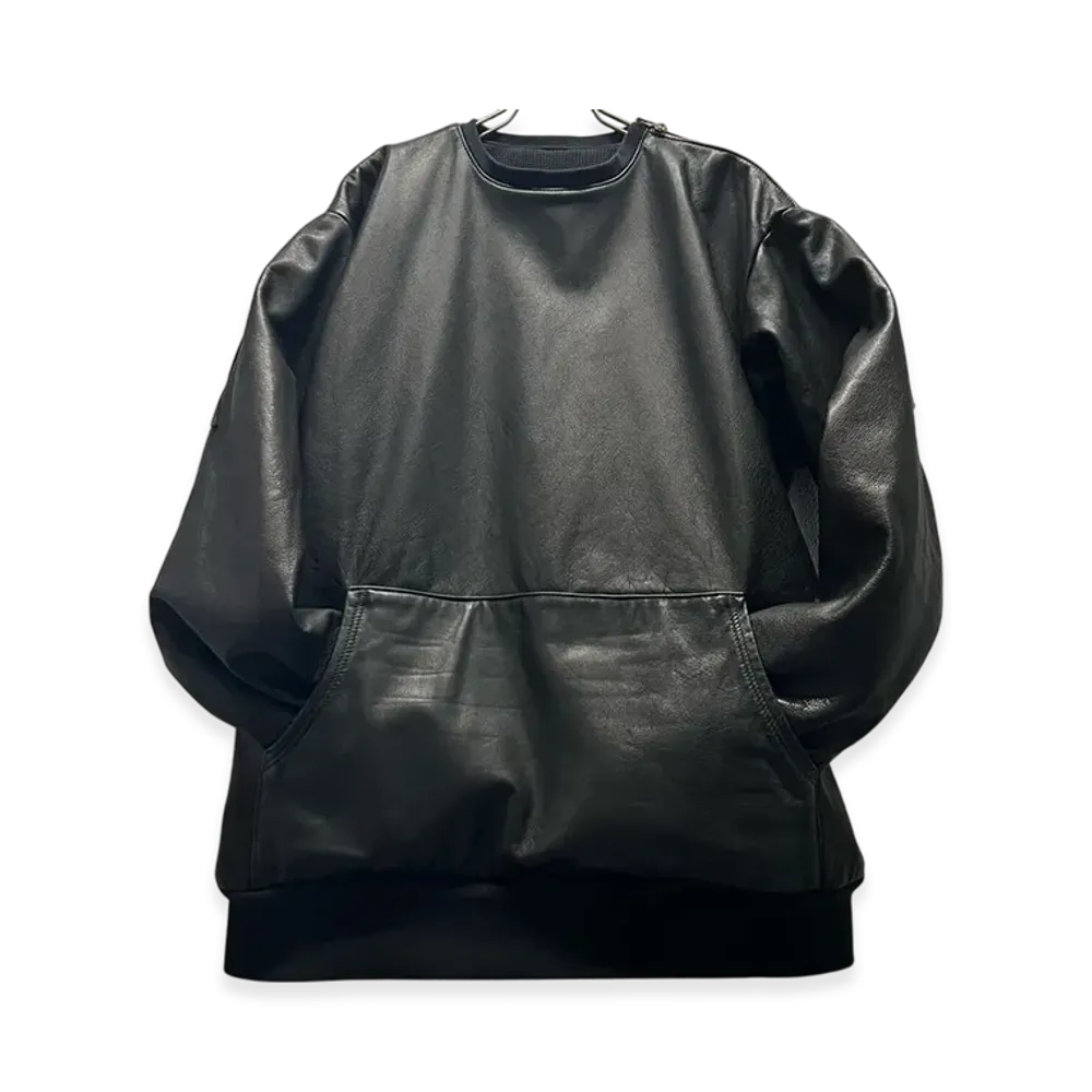 Chrome Hearts Star Patch Leather Crewneck "Black"