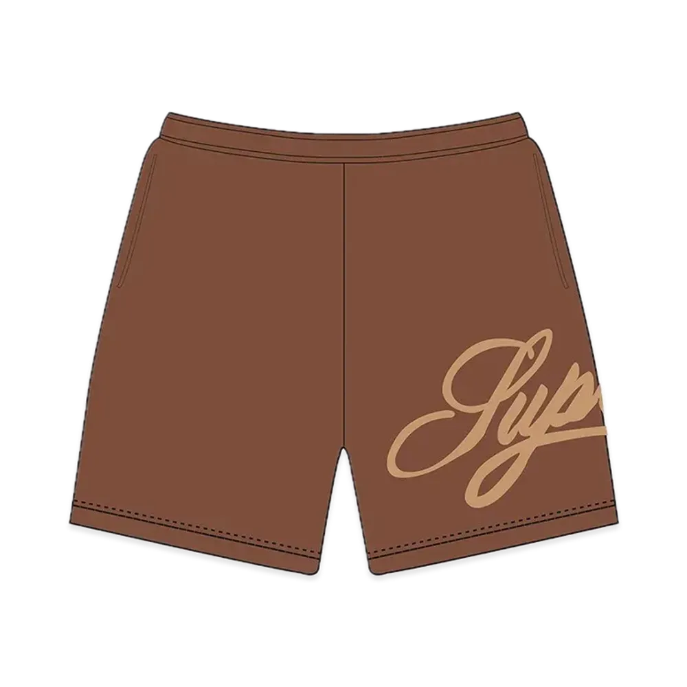 Supreme Mesh Script Water Short "Brown"