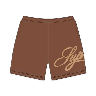 Supreme Mesh Script Water Short "Brown"