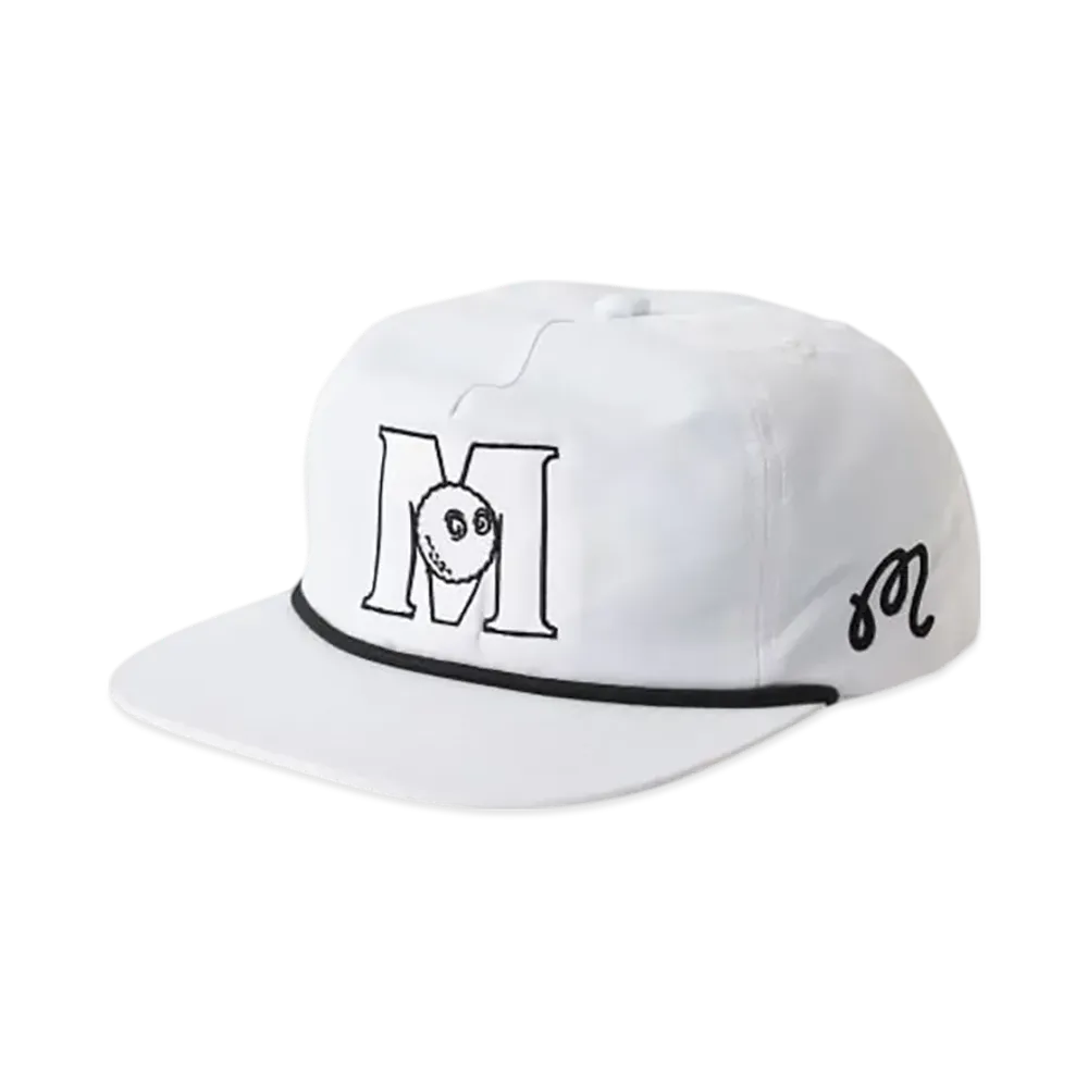 BEAMS x MALBON GOLF Exclusive M Logo Nylon Cap "White"