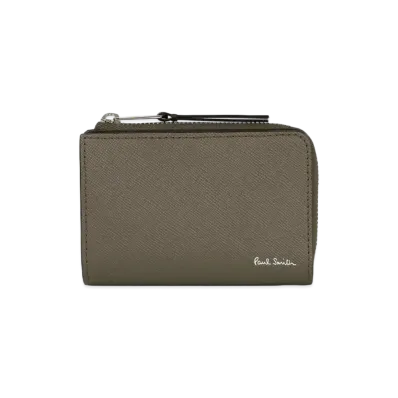 Paul Smith Bright Stripe Puller Coin / Key Case "LightBrown"