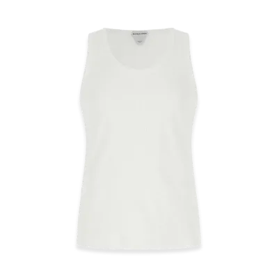Bottega Veneta Stretch Cotton Tank Top "White"