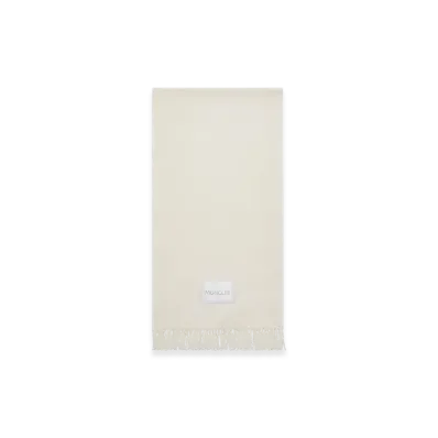 MONCLER Wool Felt Scarf "White"