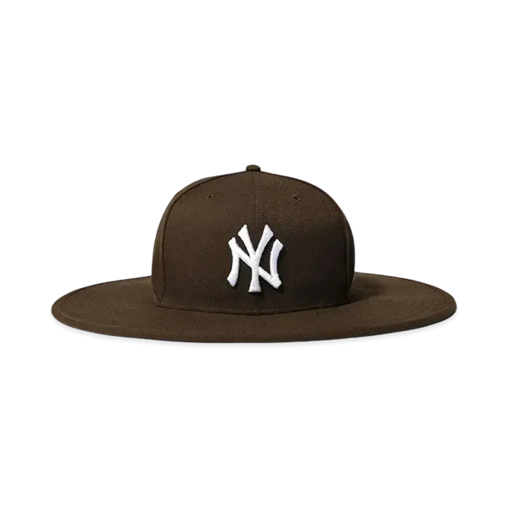 HOME GAME NEW YORK YANKEES CO FITTED LONG BRIM HAT "WALNUT"