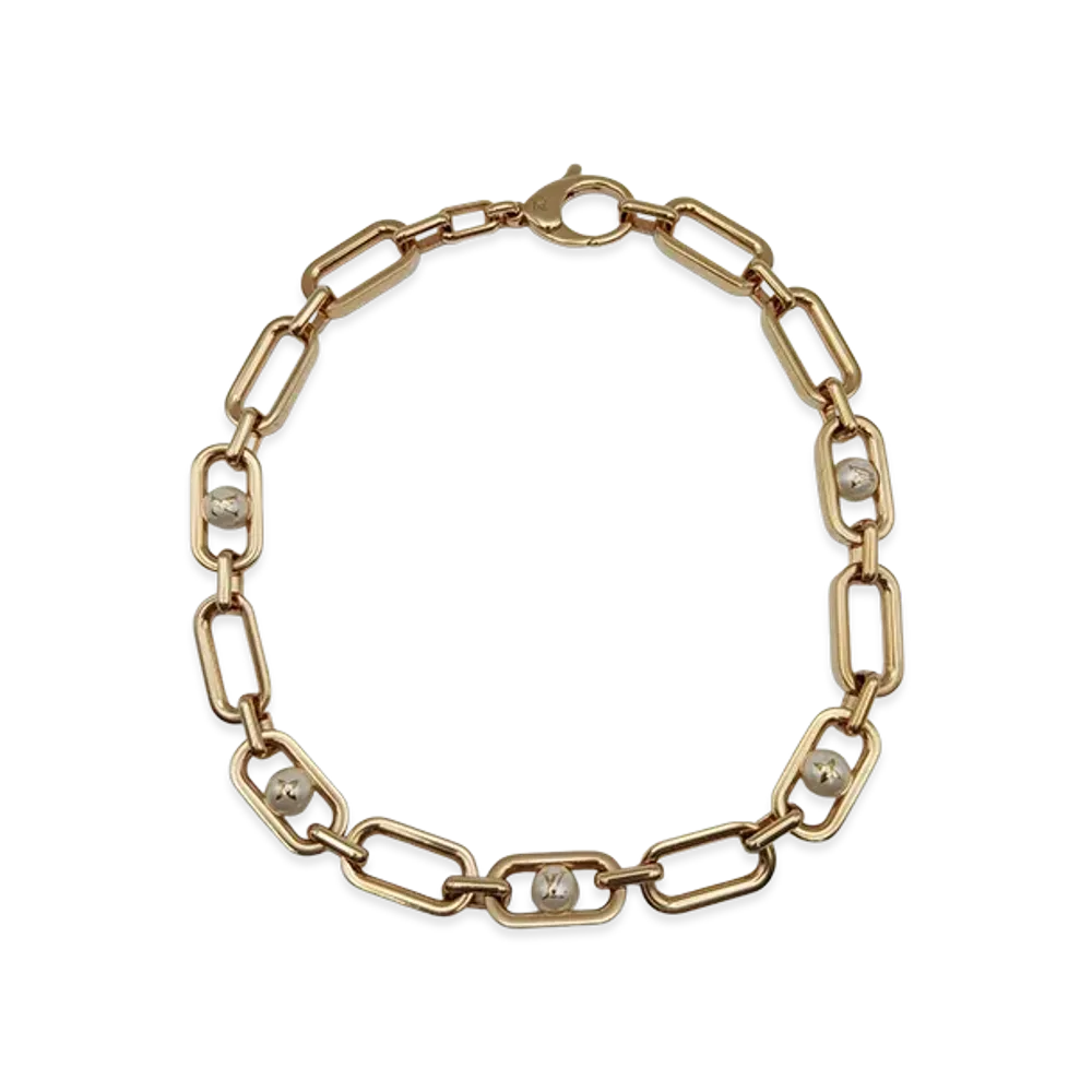 Louis Vuitton My LV Chain Pearl Necklace "Gold"