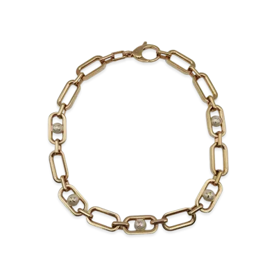Louis Vuitton My LV Chain Pearl Necklace "Gold"