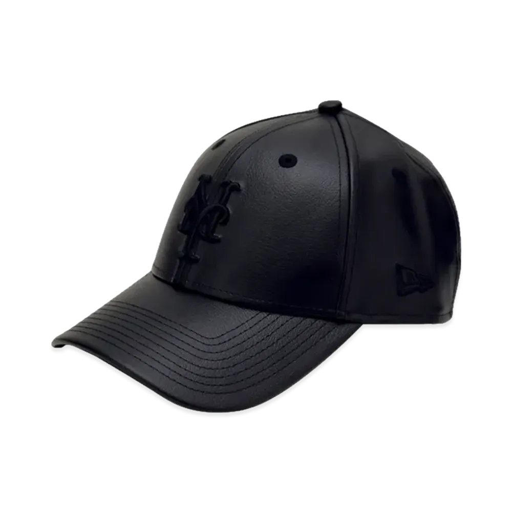 NEW ERA x THE CAP 9Forty Refined Leather II New York Mets "Black"