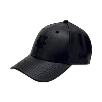 NEW ERA x THE CAP 9Forty Refined Leather II New York Mets "Black"