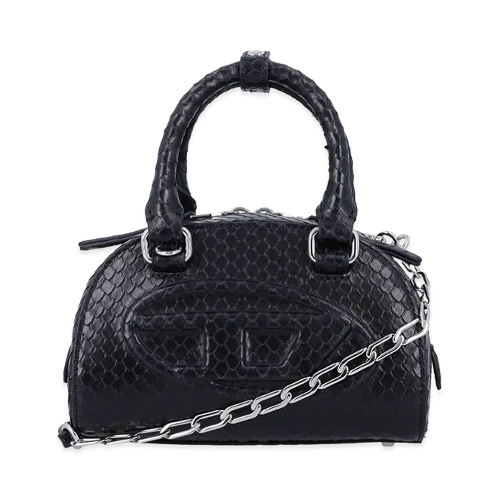 Diesel Women's Leather 1Dr Dome Handbag "Black"