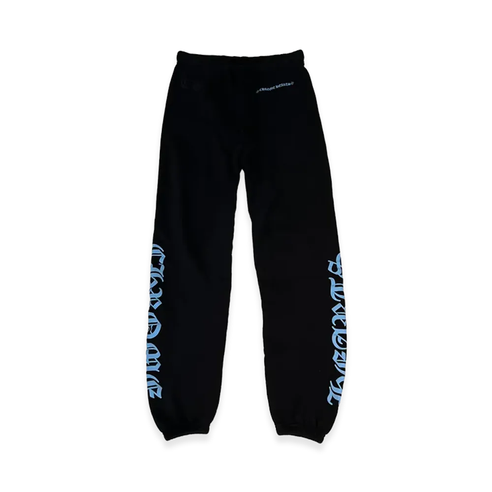 Chrome Hearts Online Limited Side Logo Print Sweat Pants "Black/Blue"