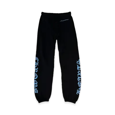 Chrome Hearts Online Limited Side Logo Print Sweat Pants "Black/Blue"