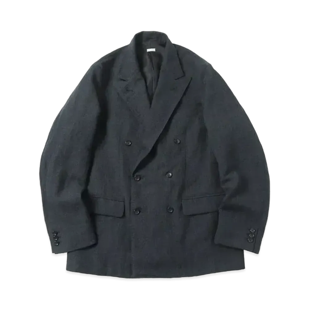 A.PRESSE Double Breasted Jacket "Charcoar"