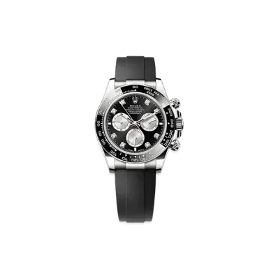 ROLEX Cosmograph Daytona 40mm White Gold 126519LN "Bright Black/Steel"