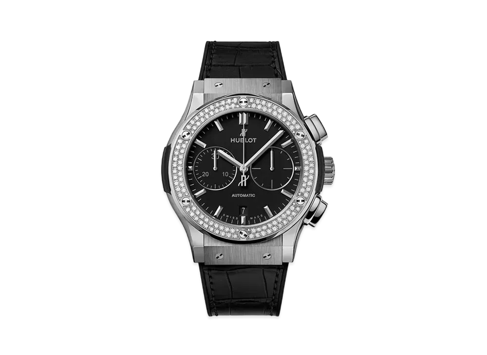 HUBLOT Classic Fusion Chronograph Titanium Diamonds 45mm